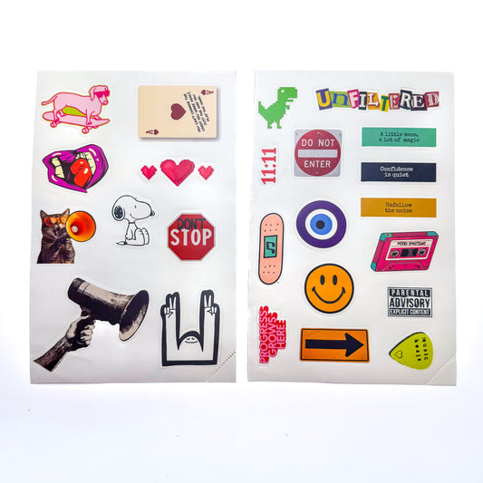 Unfiltered Vibes Sticker Pack